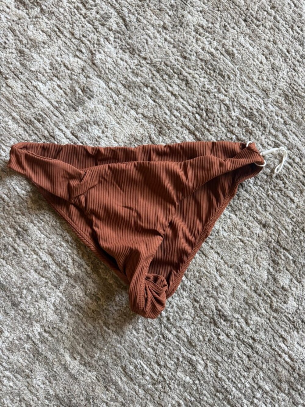 MIKOH Zuma Bikini Bottom - Brown Ribbed - XL